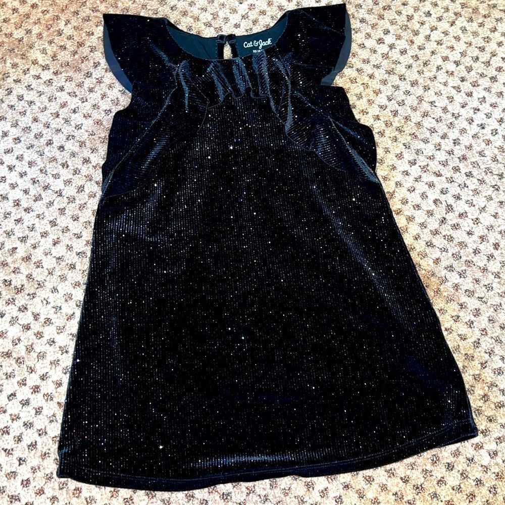 Sparkly little black dress